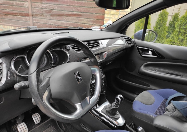 Citroen DS3 cena 21900 przebieg: 156832, rok produkcji 2013 z Wągrowiec małe 56
